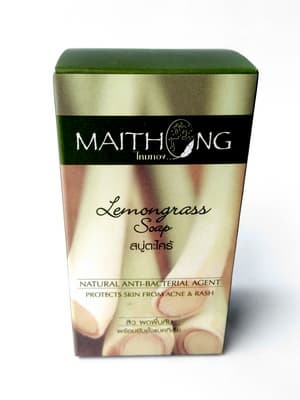 Lemongrass Soap Maithong Thai brand natural herb soap